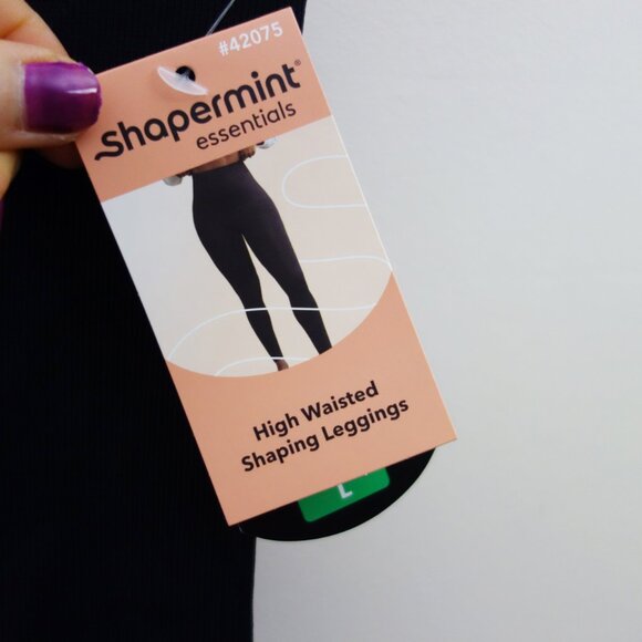 Shapermint Essentials high waisted Shaping Leggings in Black (L/ 8-12) NWT! - Picture 12 of 16